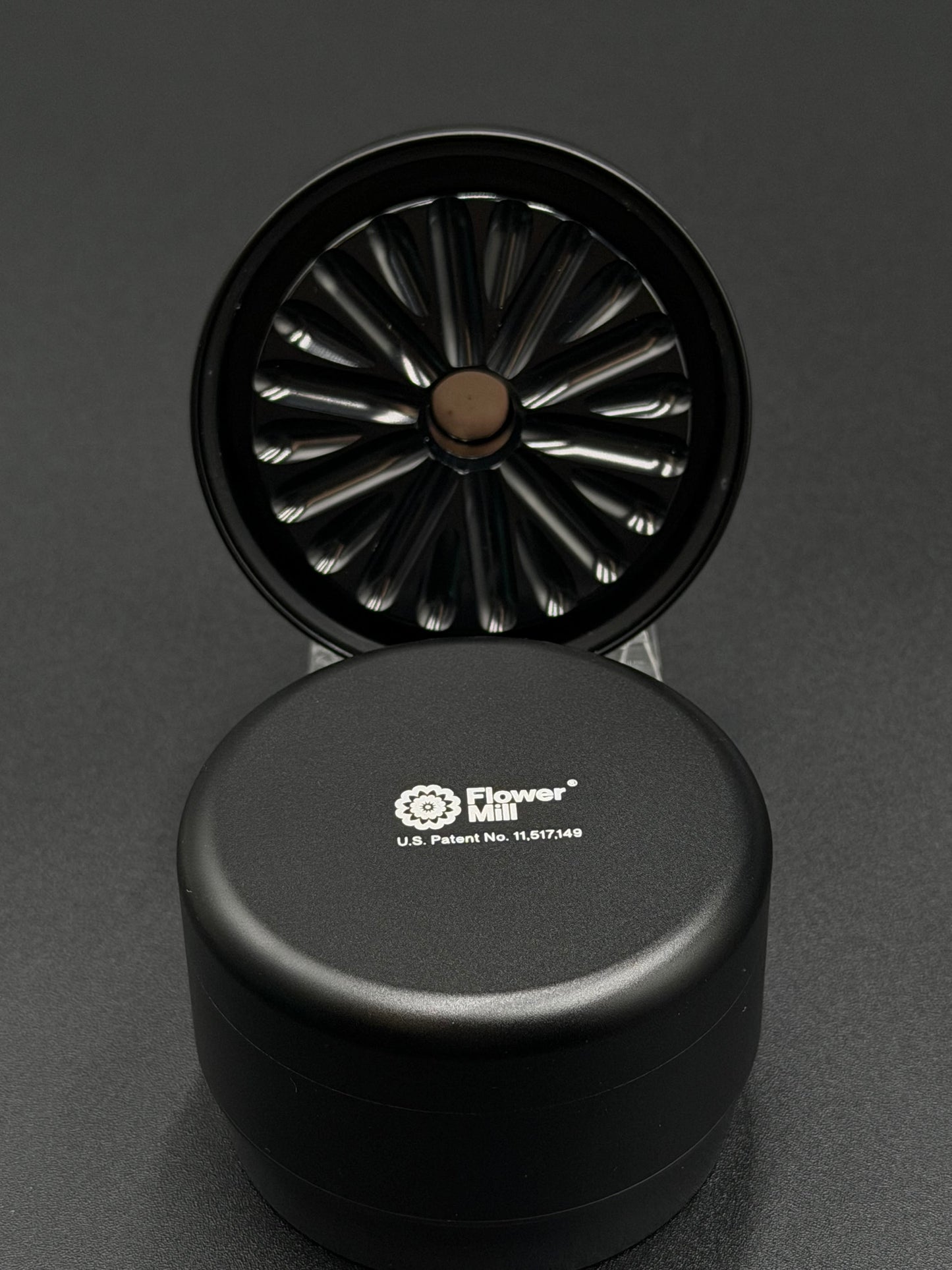 Flower Mill - 2.5” Premium Aluminum Series Grinder (Black)