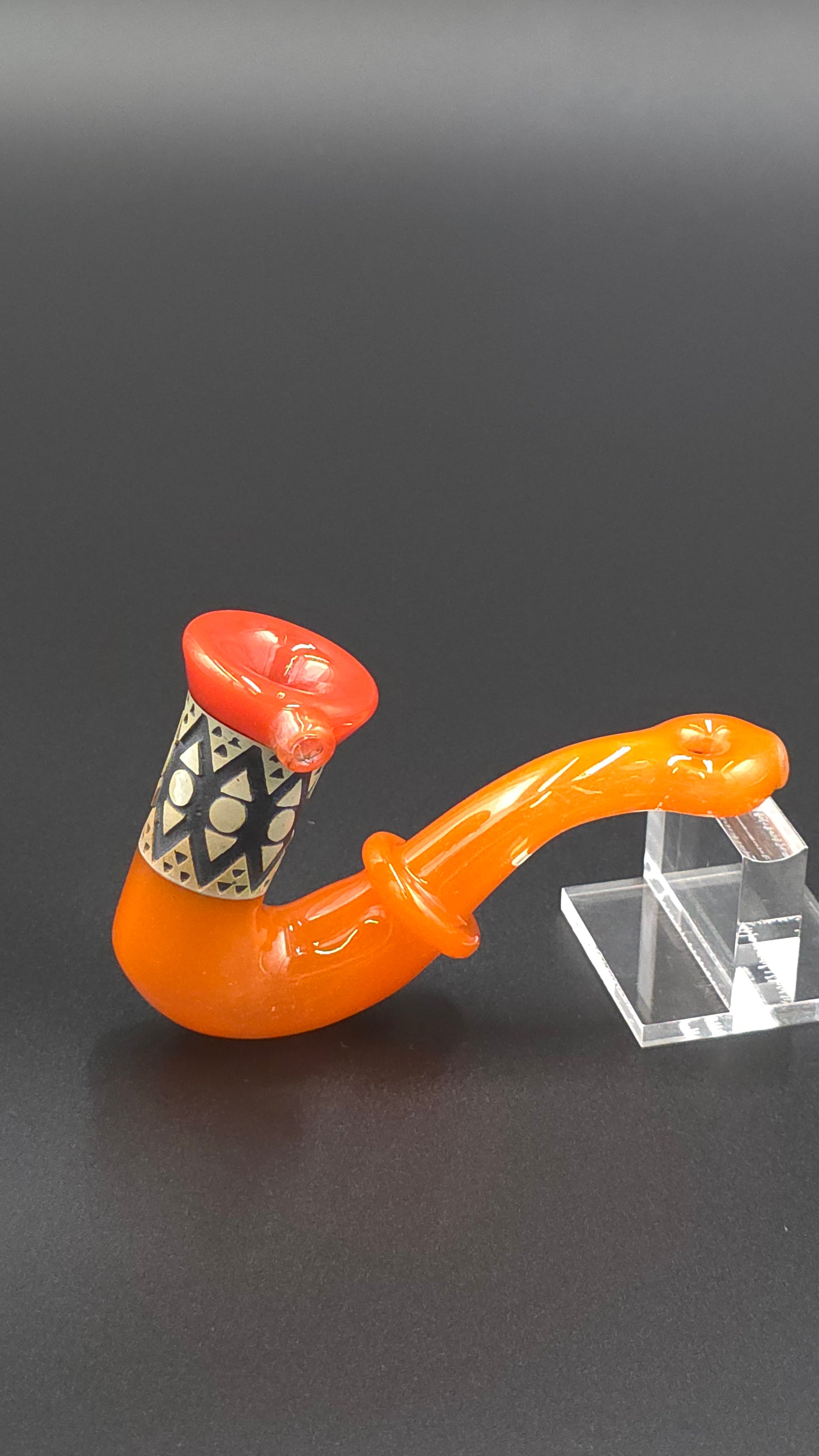 Amani Summerday - Orange Sherlock Hand Pipe