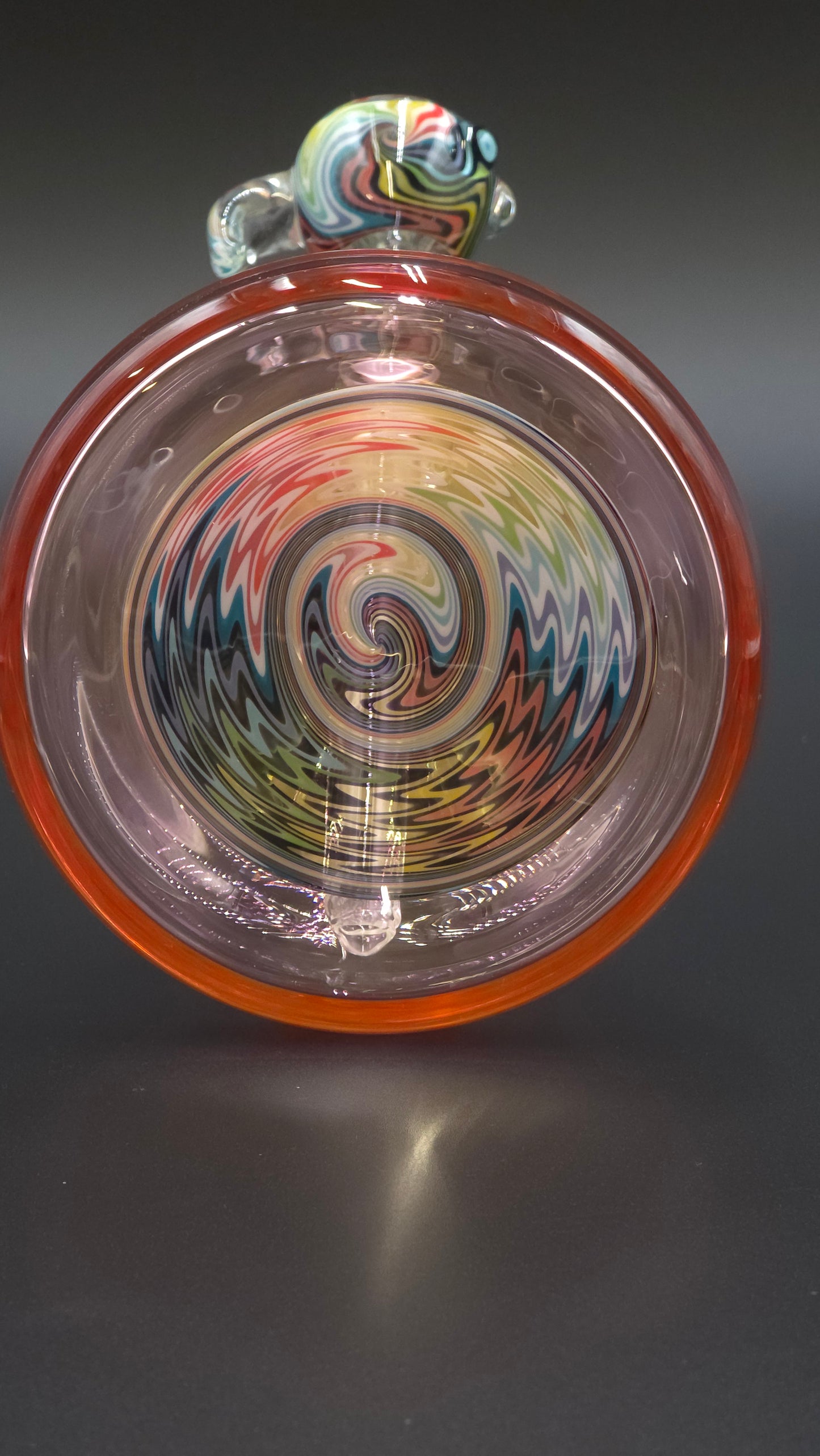 Horny Glass - Gold Fume and Wig-Wag Beaker Tube