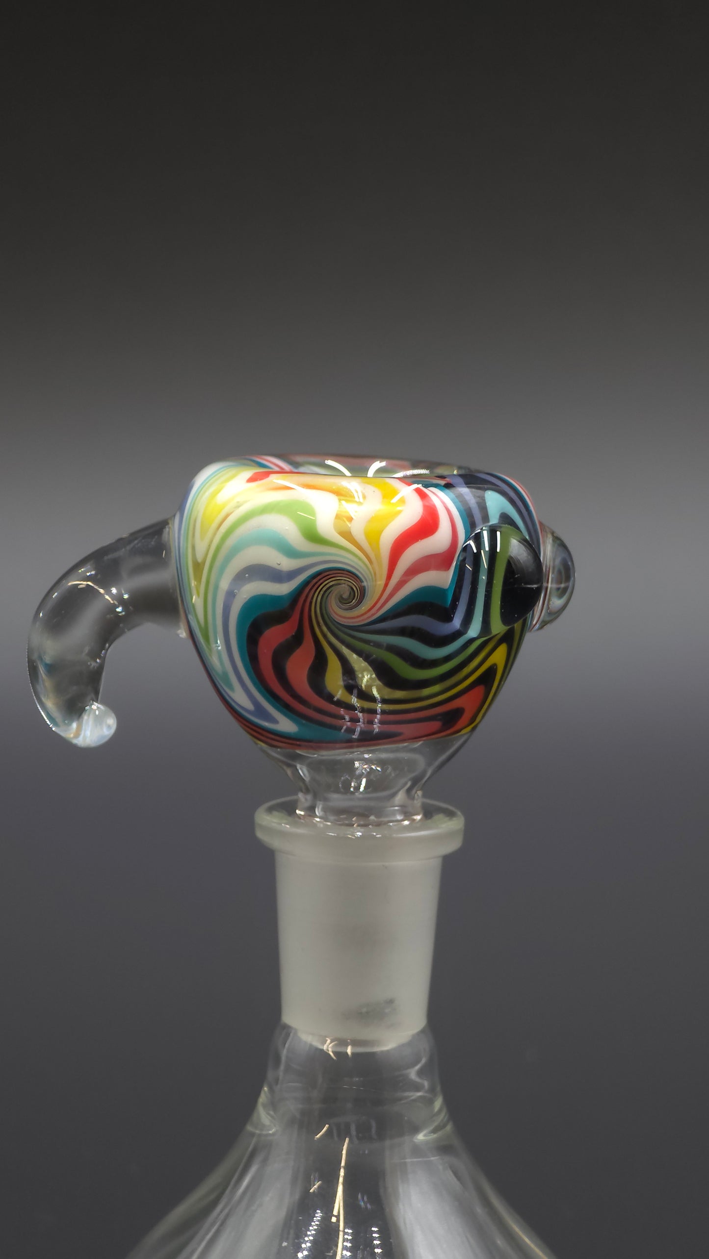 Horny Glass - Gold Fume and Wig-Wag Beaker Tube