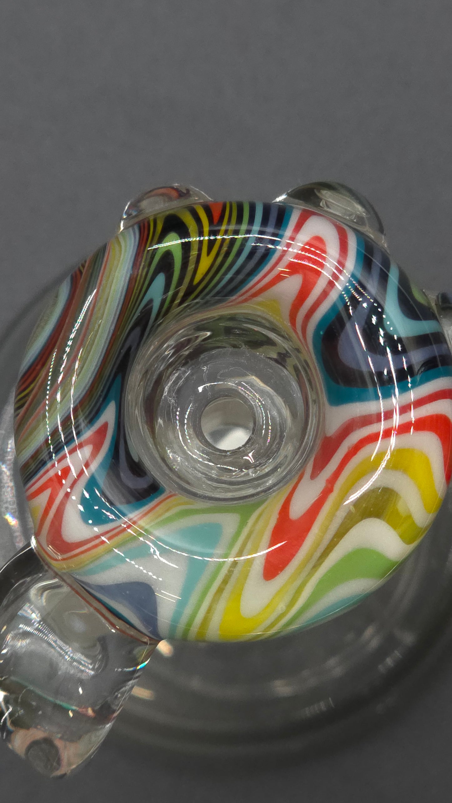 Horny Glass - Gold Fume and Wig-Wag Beaker Tube