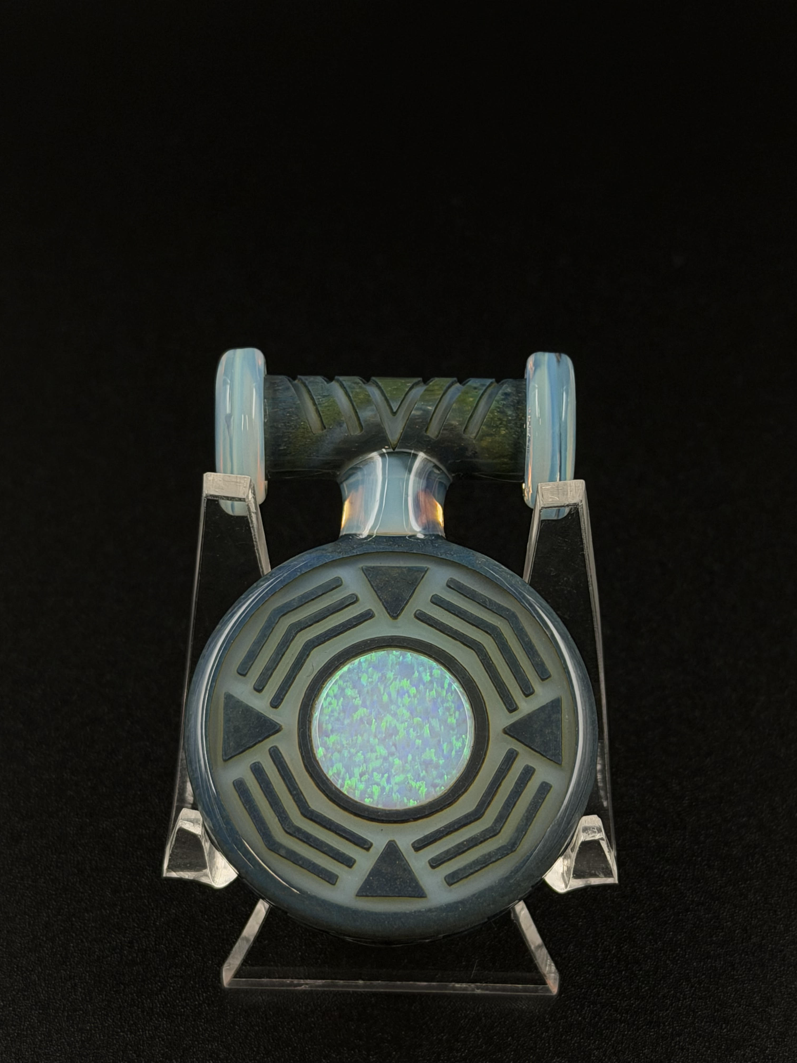Glass Maze - Opaline Pendant