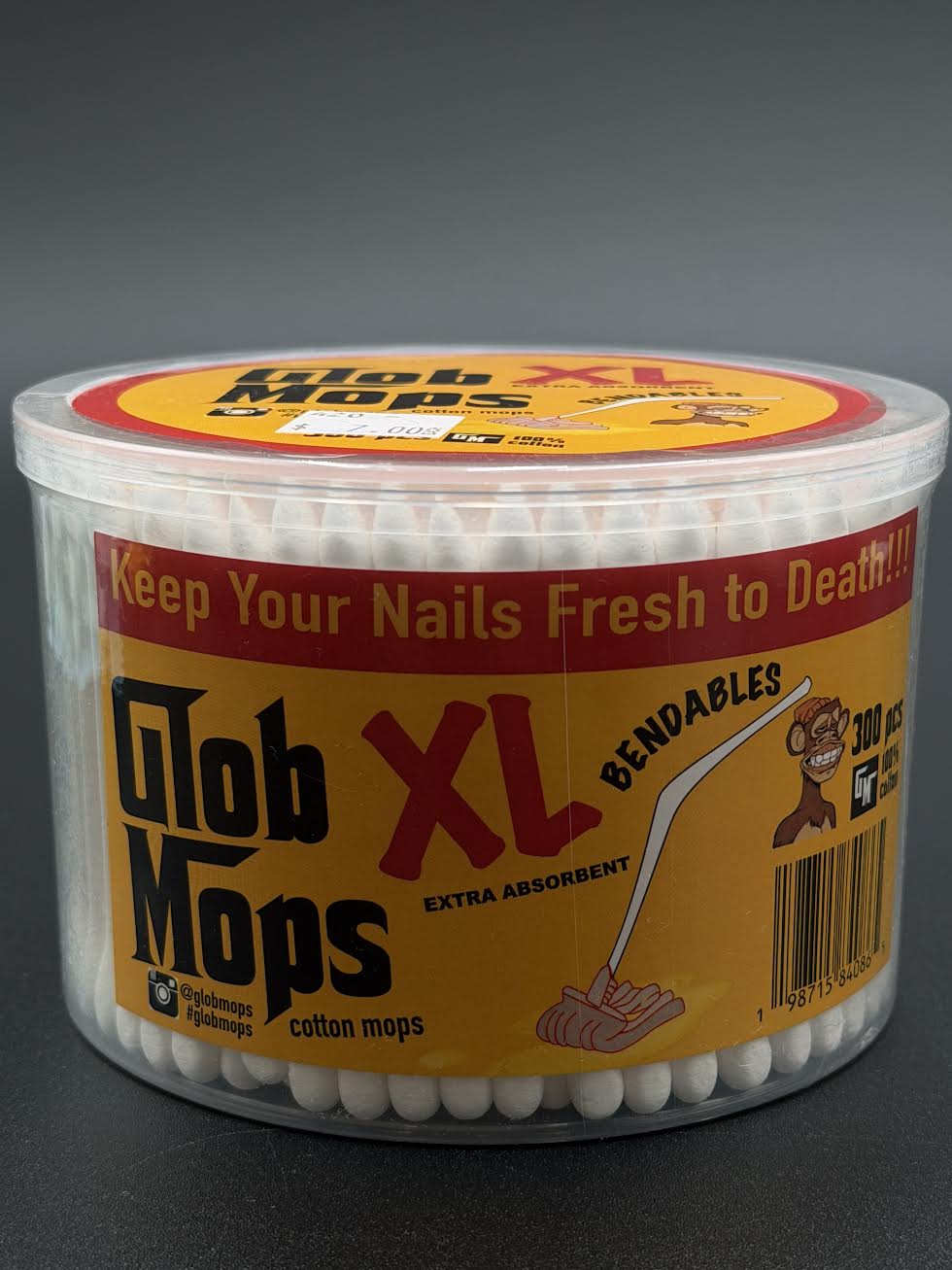 Glob Mops – 300 Bendable XL Cotton Swabs