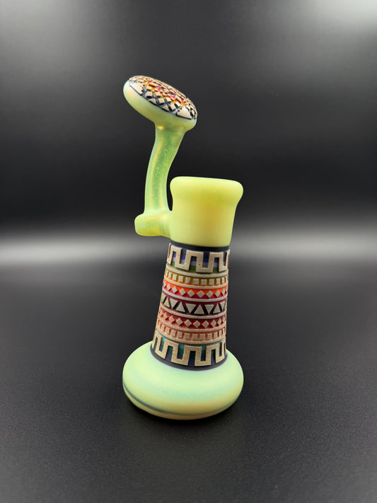 Amani Summerday x Flash Glassworks  - Sunset Slyme CFL Rig