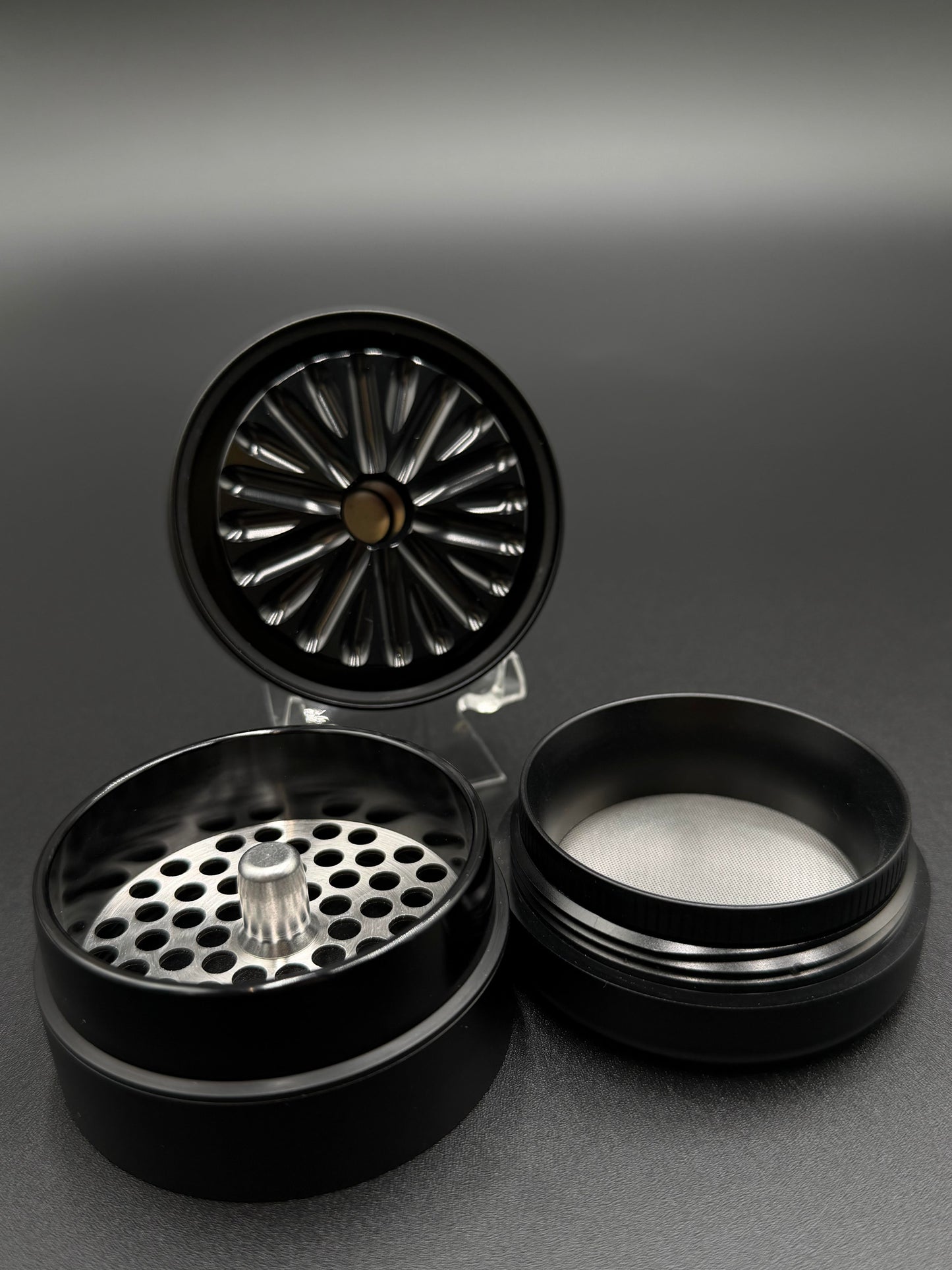 Flower Mill - 2.5” Premium Aluminum Series Grinder (Black)