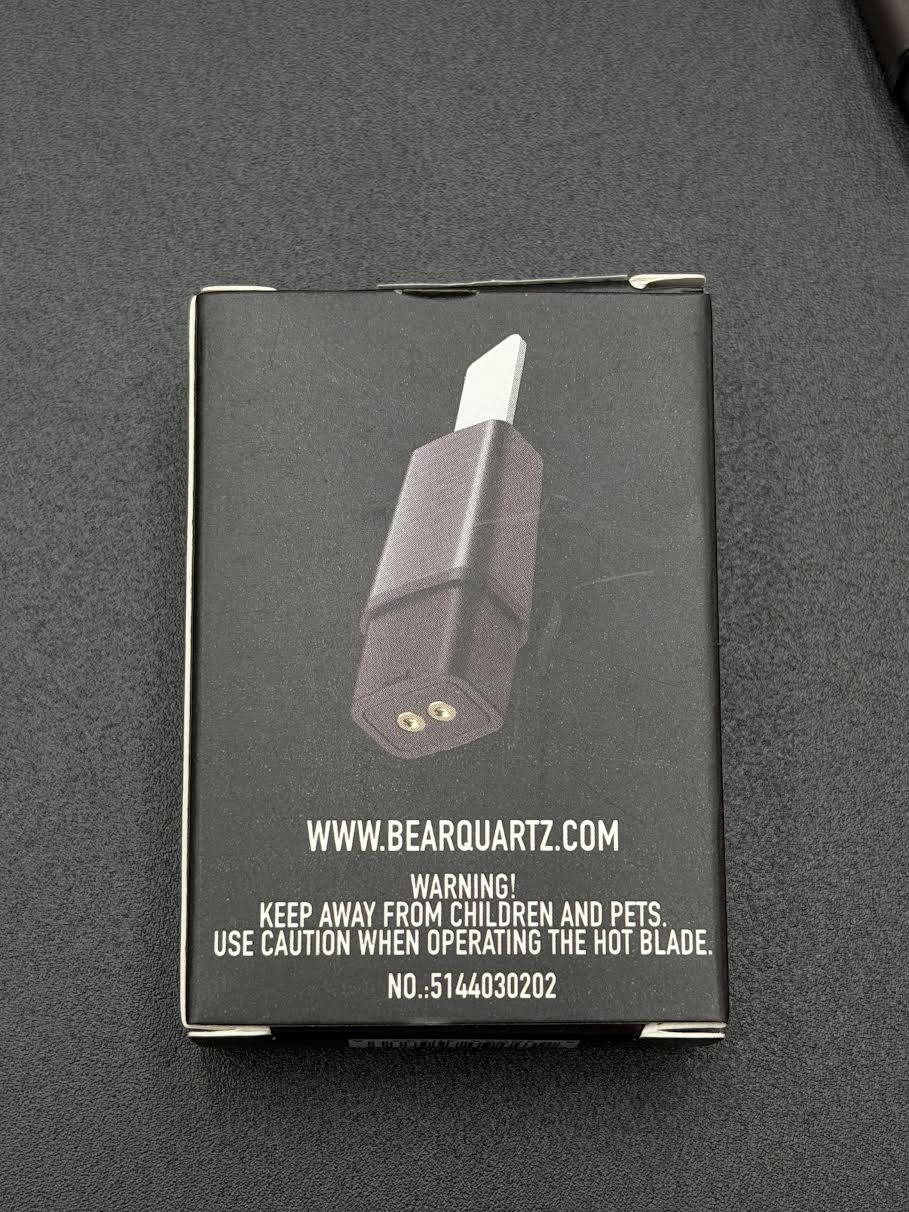 Bear Quarts - Trio 2.0 Blade Hot Knife Dab Tool Replacement Tip (Black)