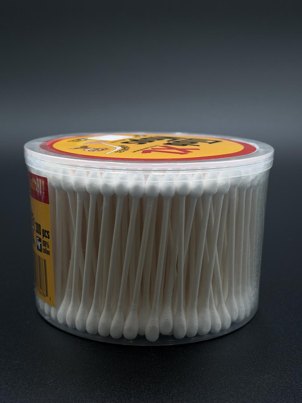 Glob Mops – 300 Bendable XL Cotton Swabs