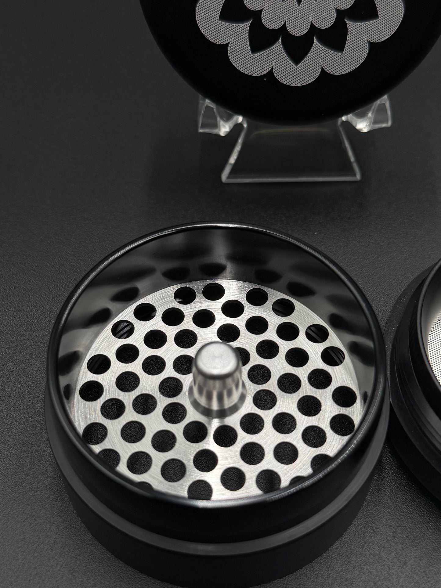 Flower Mill - 2.5” Premium Aluminum Series Grinder (Black)