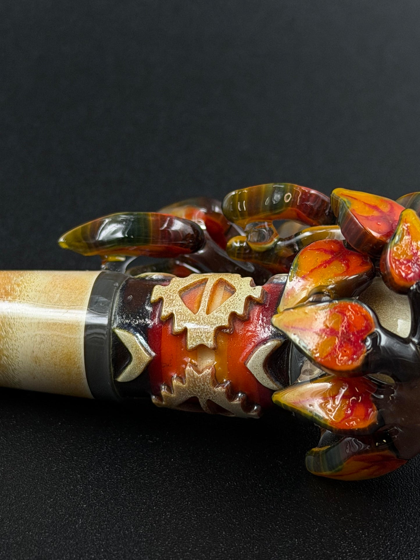 Amani Summerday - Orange & Red Pendant