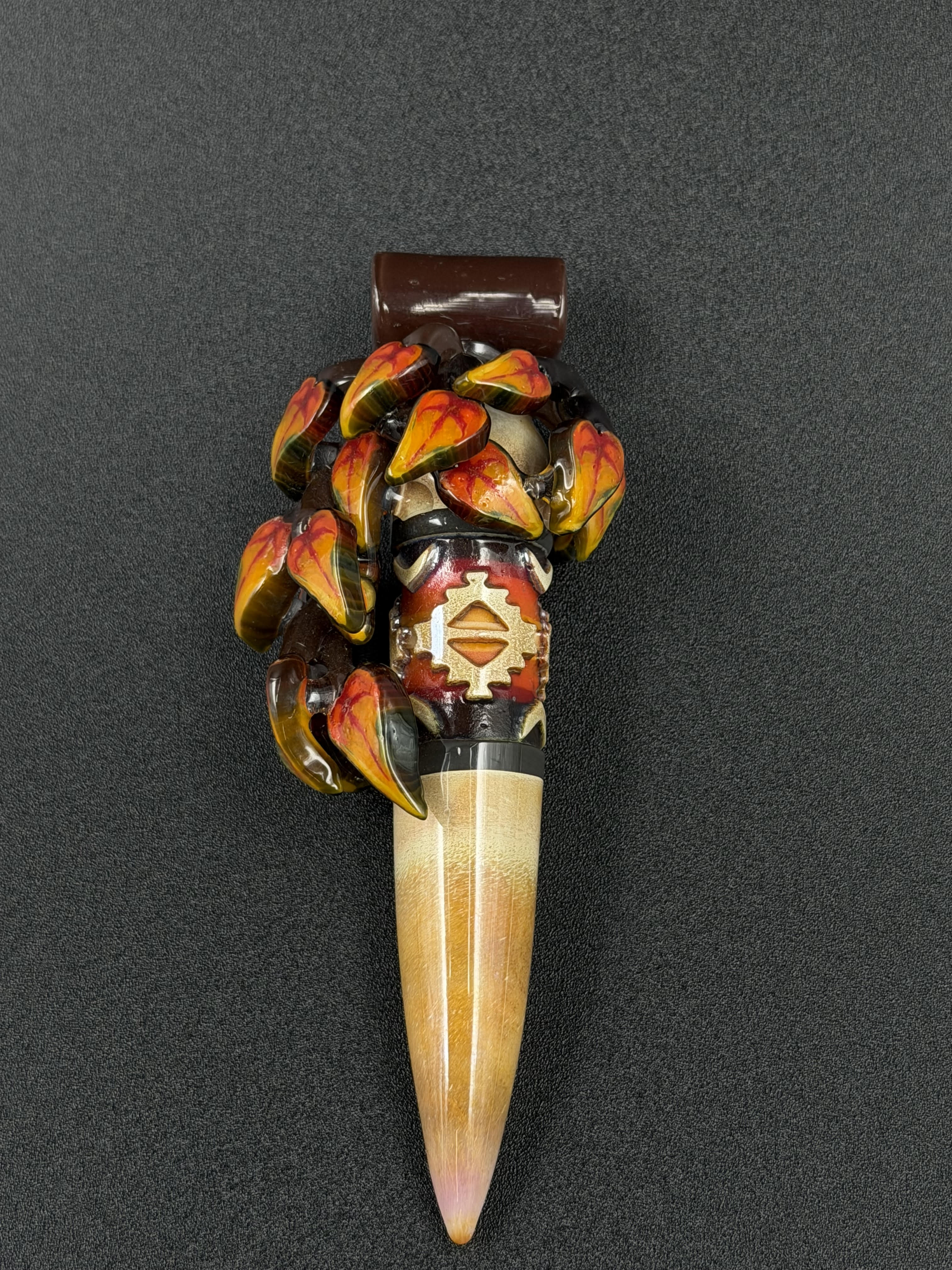 Amani Summerday - Orange & Red Pendant