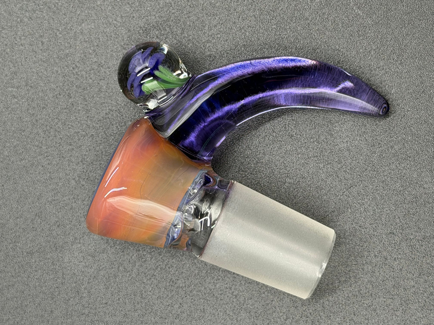 GPS Glass Flower Slide 18mm (Purple)