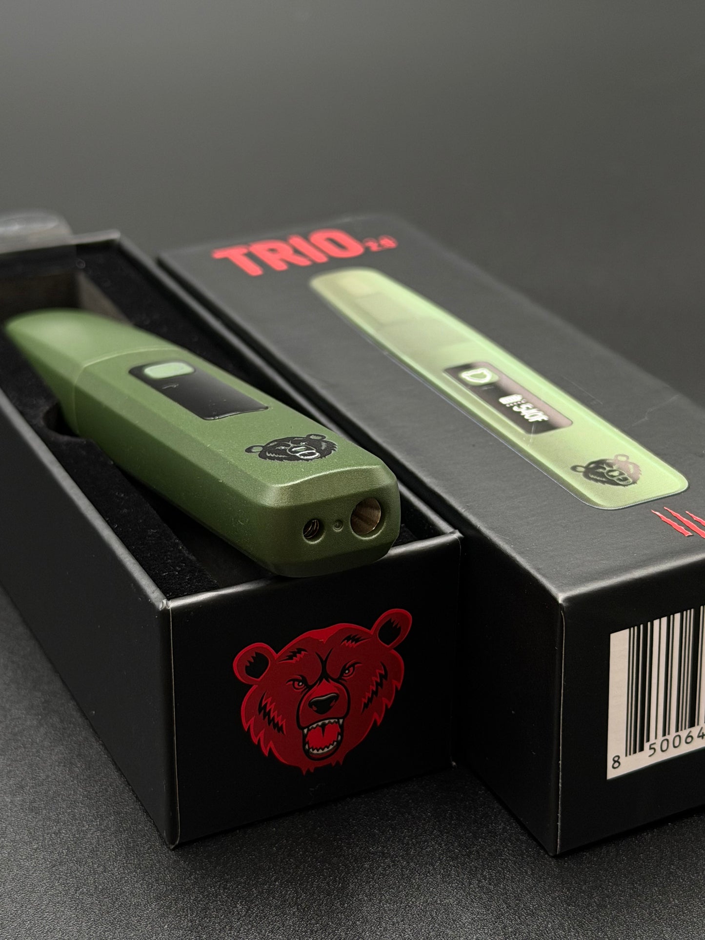 Bear Quarts - Trio 2.0 Hot Knife Dab Tool (Olive Green)