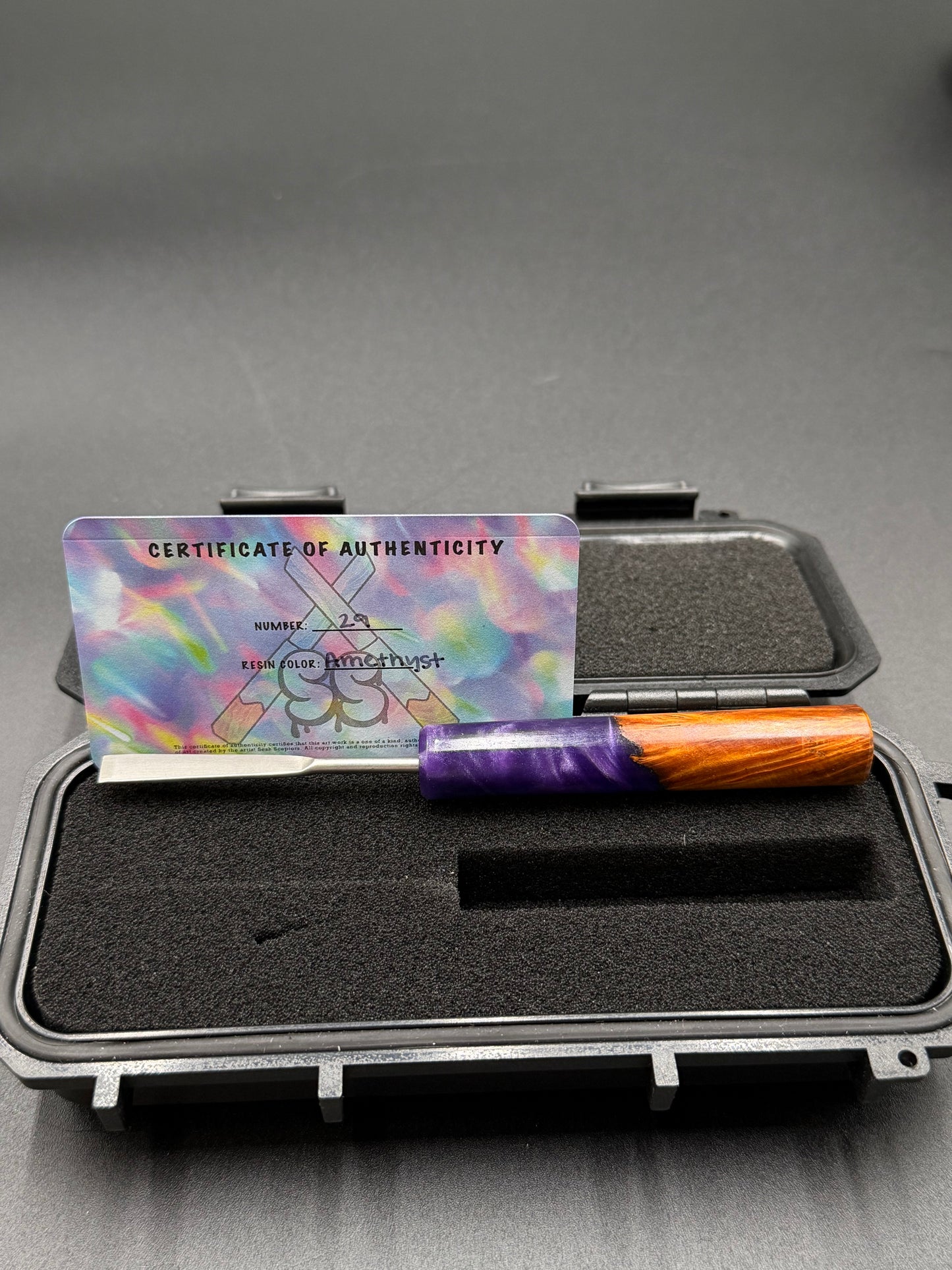 Sesh Sceptors – Dab Tool (Amethyst Round)