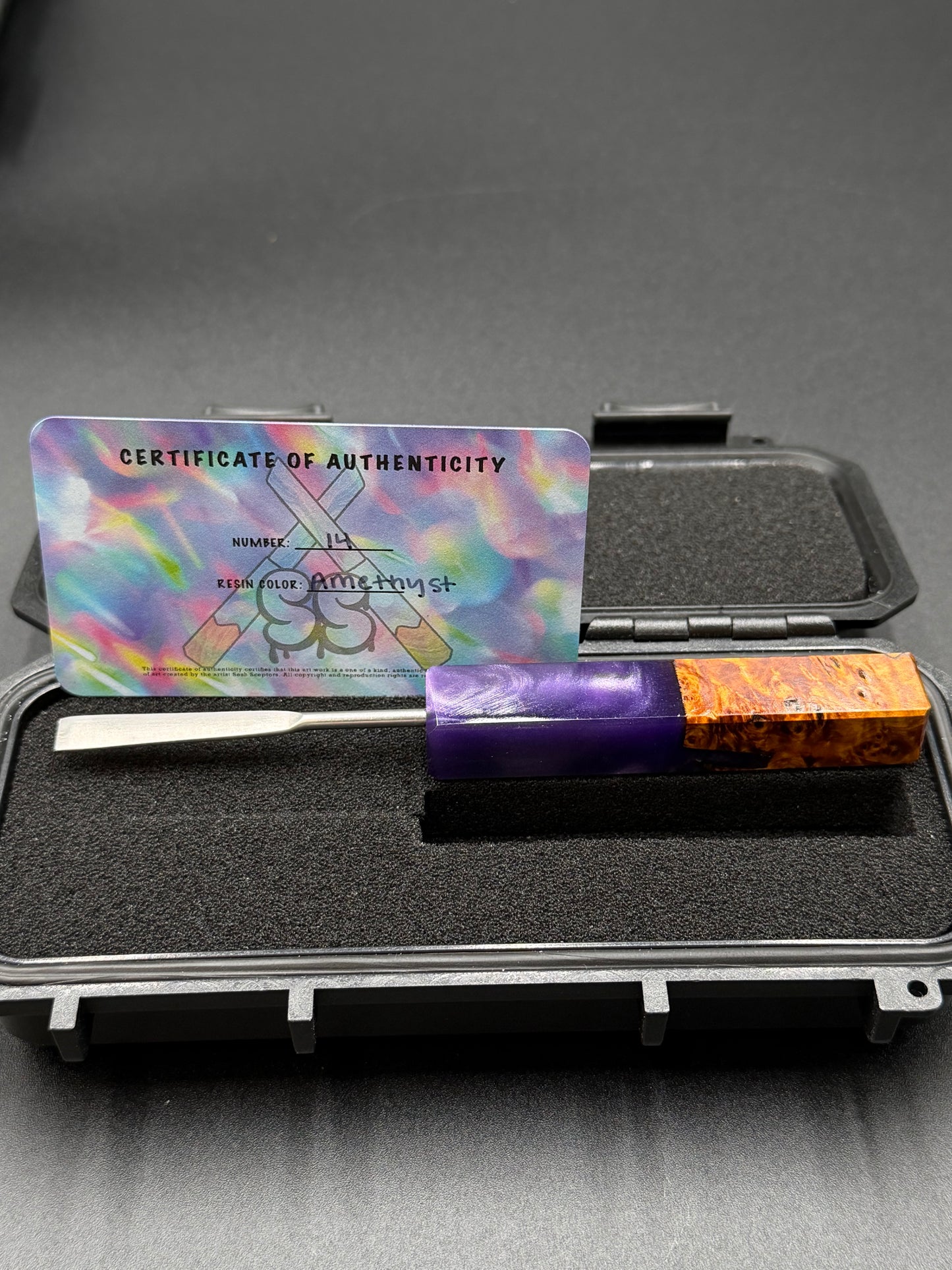 Sesh Sceptors – Dab Tool (Amethyst Square)