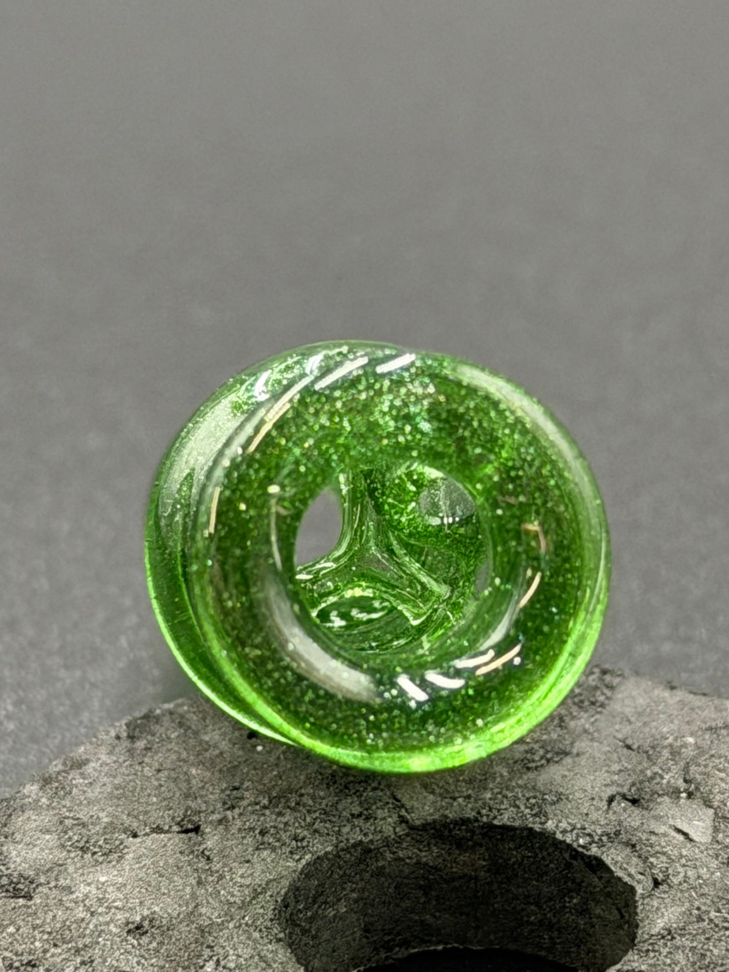 GPS Glass – Puffco Pivot Top V2 (Green Stardust)