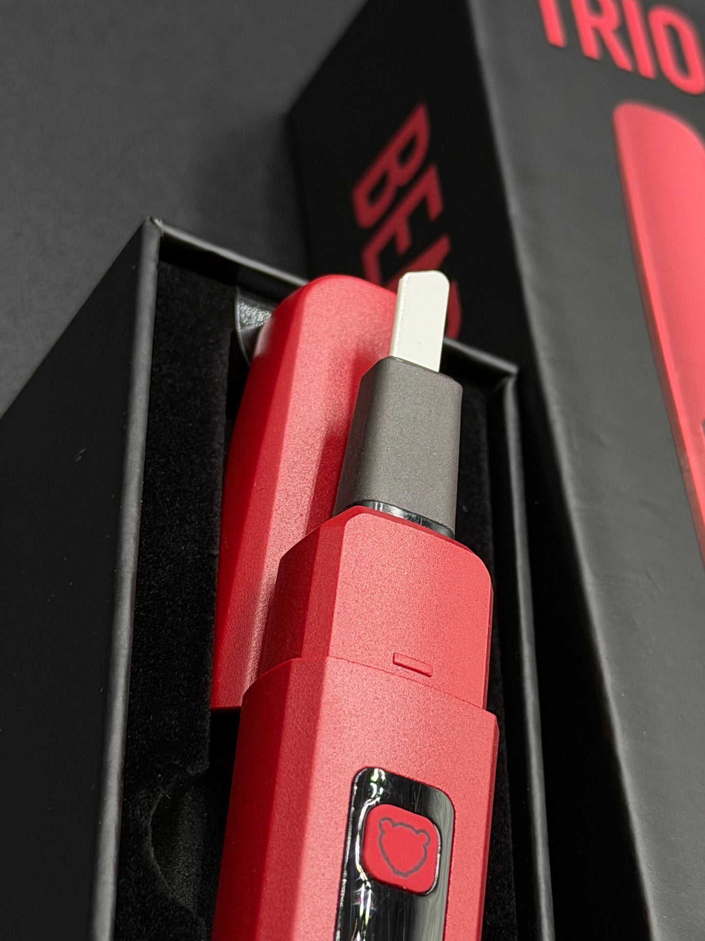 Bear Quarts - Trio 2.0 Hot Knife Dab Tool (Red)