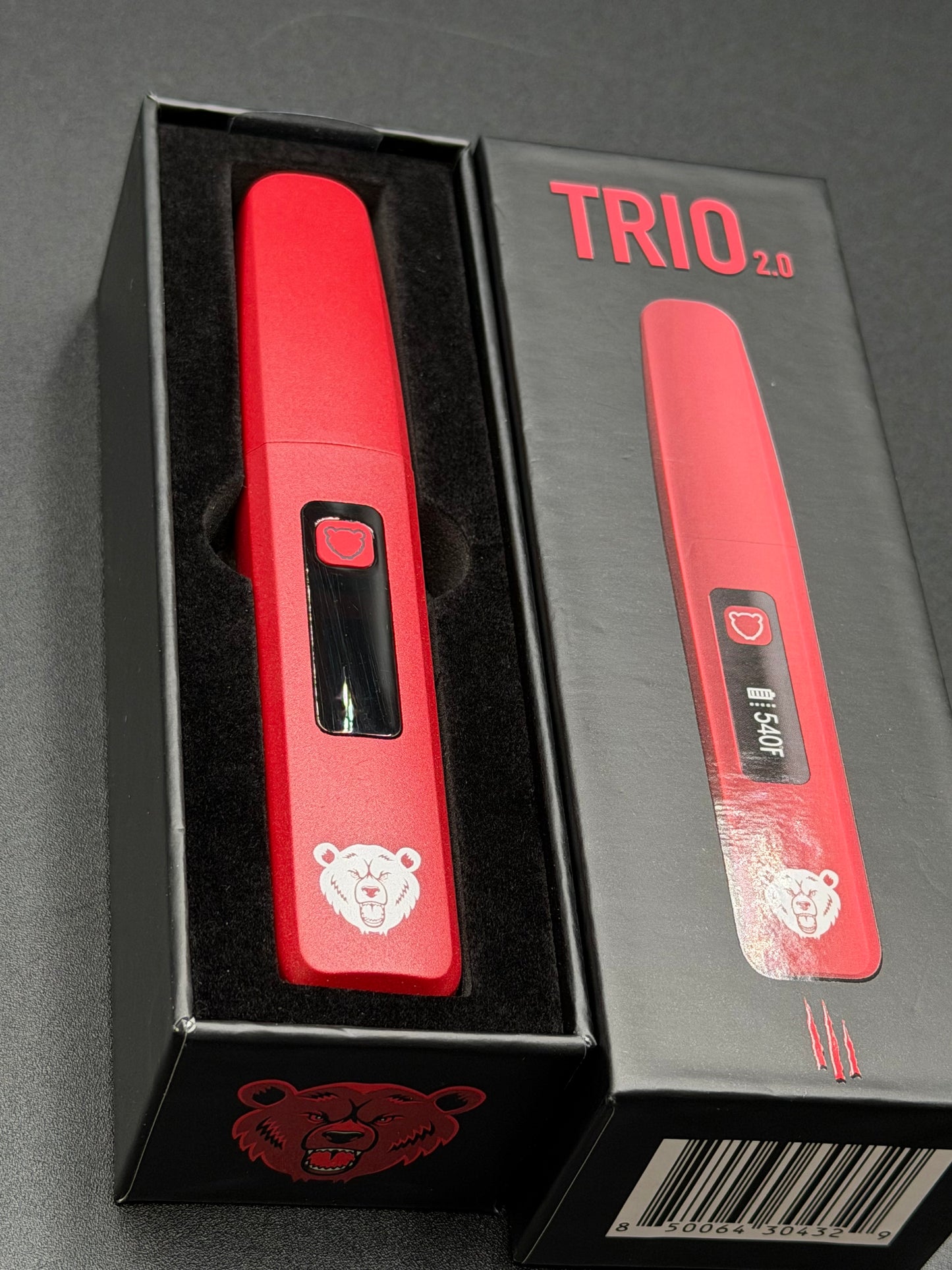 Bear Quarts - Trio 2.0 Hot Knife Dab Tool (Red)