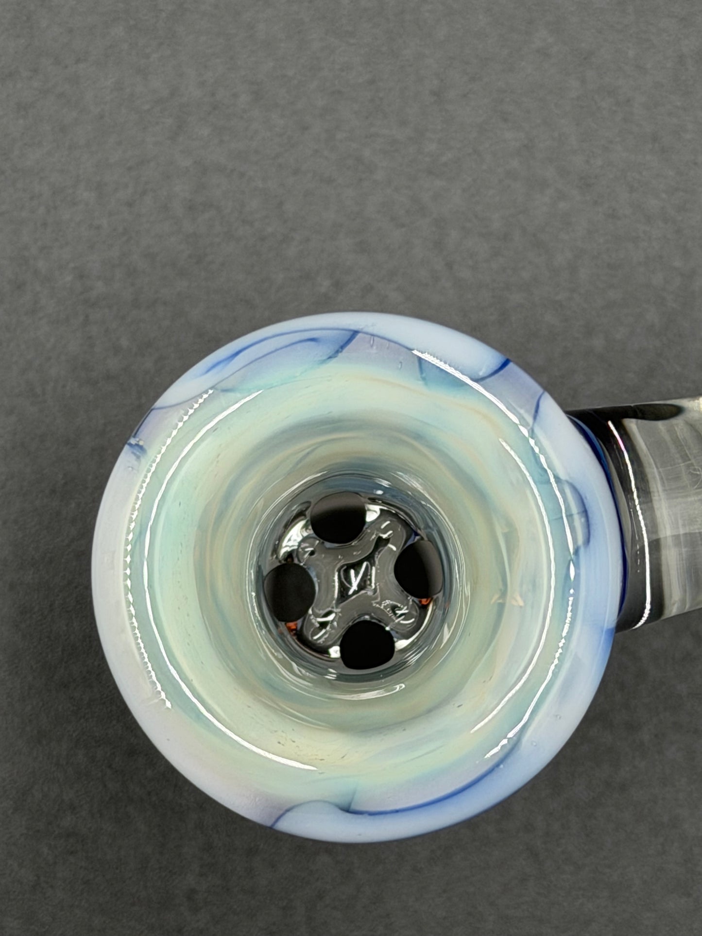 GPS Glass Slide 18mm (Blue & White)